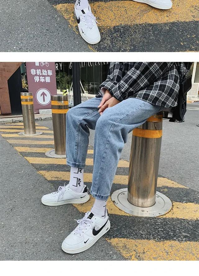 Men's Jeans 2025 New Korean Style Detail