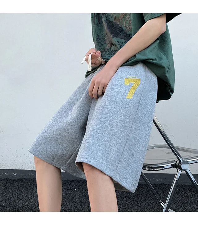 Men's Embroidered Retro Shorts Detail