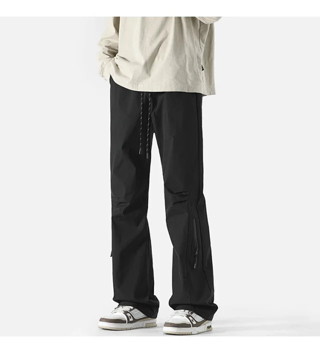 Men's Spring Euro - American Vibe Flared Cargo Pants Detail