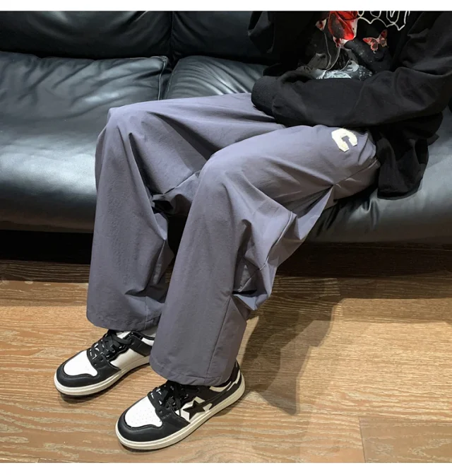 Japanese Oversize Pants for Men Detail