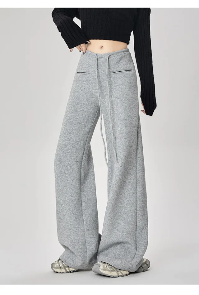 2025 Fall New American Hot Girl Wide-Leg Pants Detail