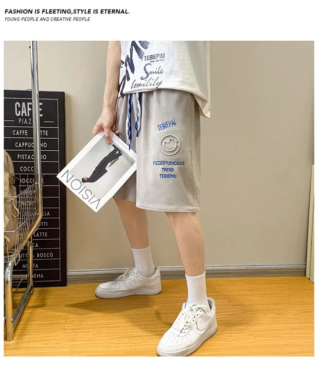 Men's Summer Ice Silk Utility Shorts (5 - inch) Detail