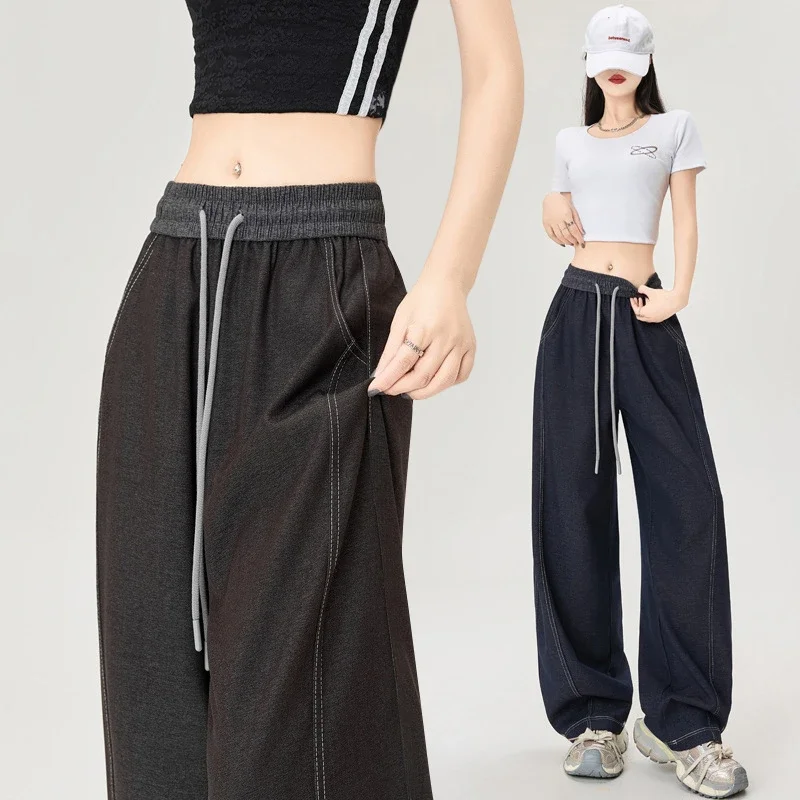 2025 Fall Tencel Denim Banana Wide-Leg Pants