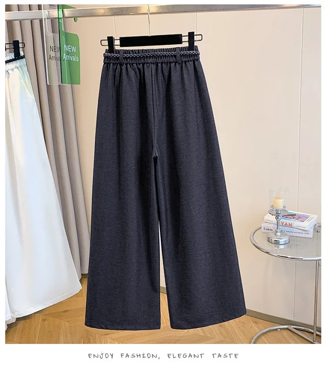 Korean-style Age-defying Wide-leg Casual Pants for Women Detail