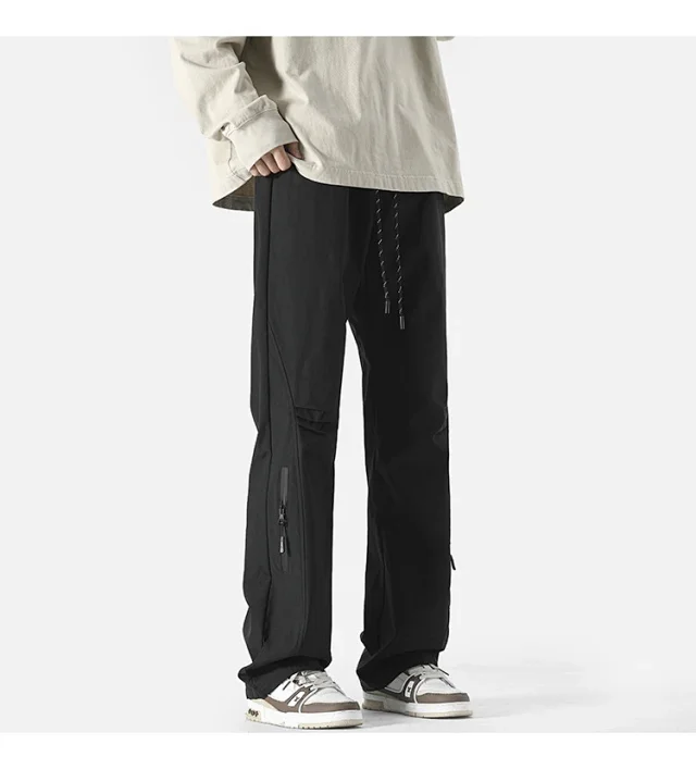 Men's Spring Euro - American Vibe Flared Cargo Pants Detail