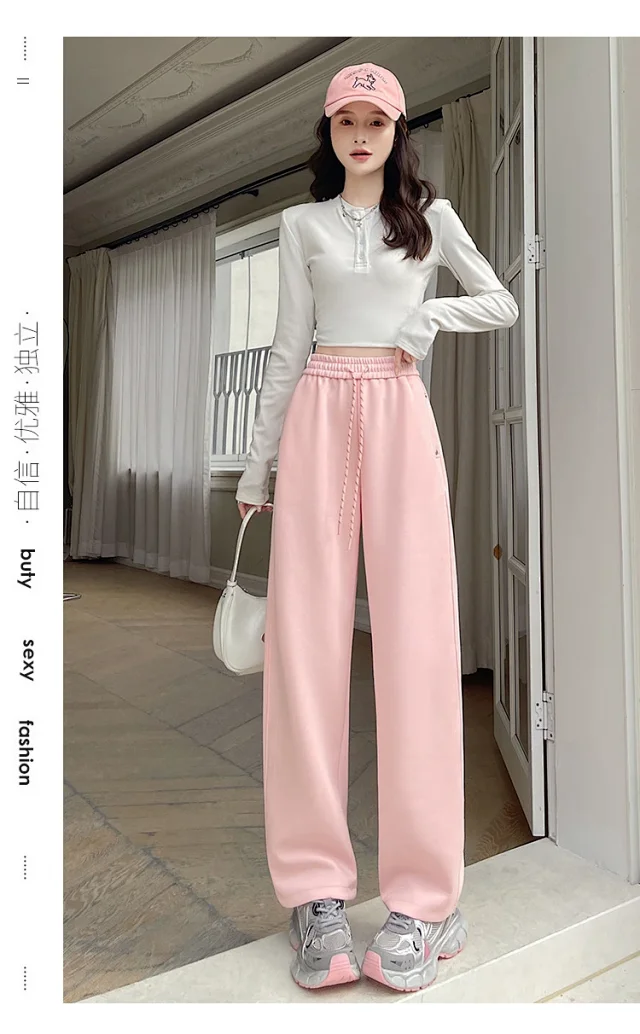 2025 Fall Wide-Leg Pants for Women Detail