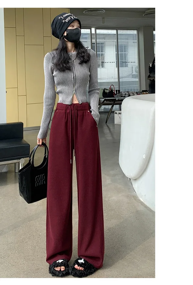 2025 Fall New Women's Flare Pants with Rivets Detail
