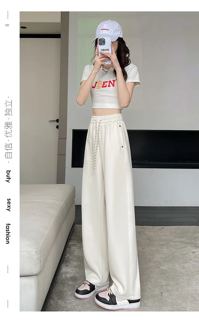 2025 Fall Wide-Leg Pants for Women Detail