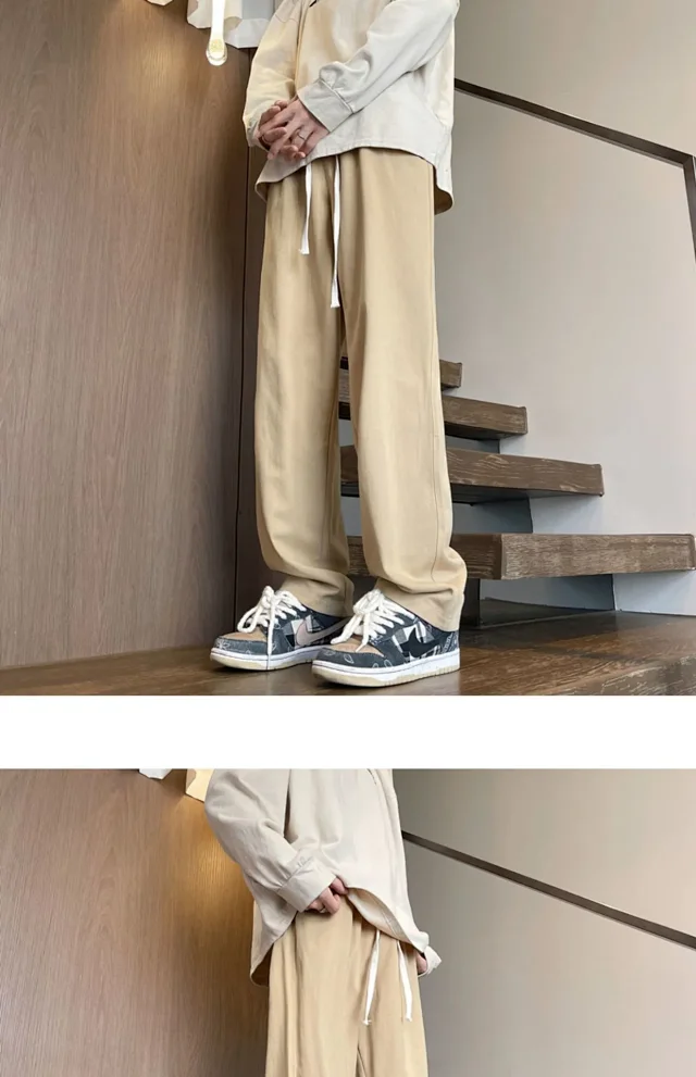 Men's Cotton Straight Cargo Pants Detail