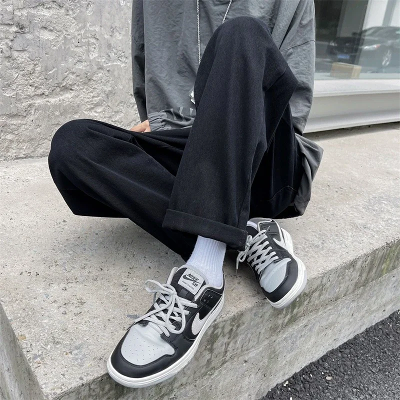 Men's Loose Straight Fleece Jeans