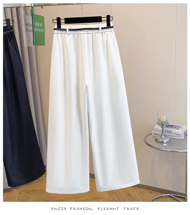 Korean-style Age-defying Wide-leg Casual Pants for Women Detail