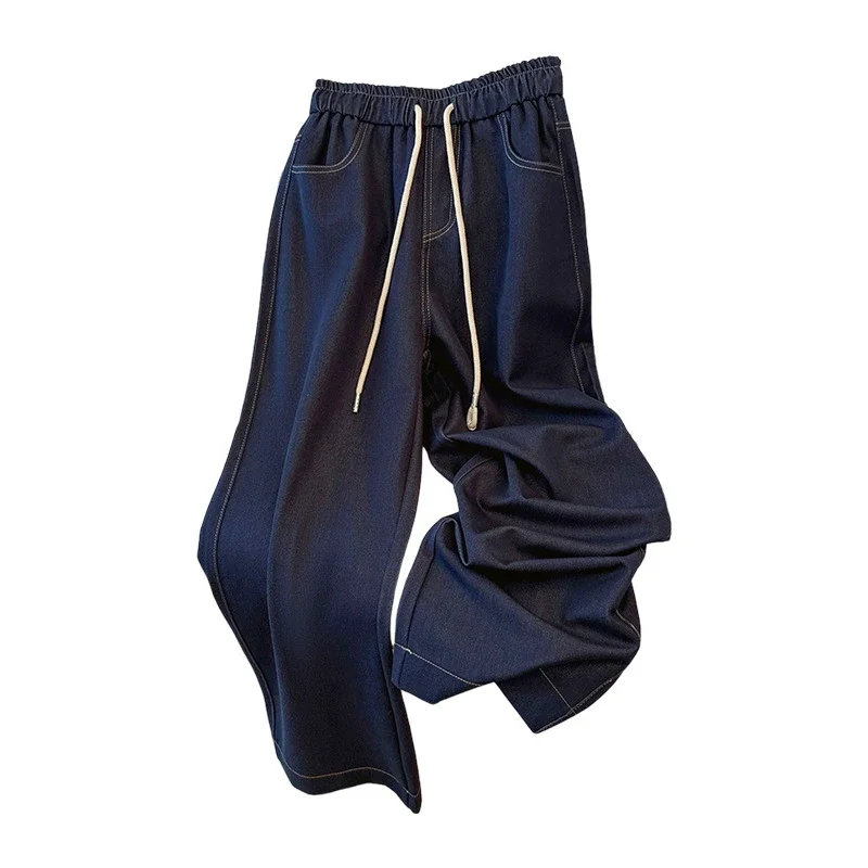 2025 Early Autumn Tencel Soft Denim Wide-Leg Pants for Women