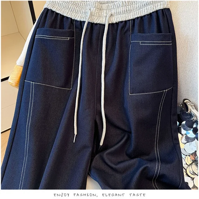 2025 Fall Women's High-End Curved Jeans Detail