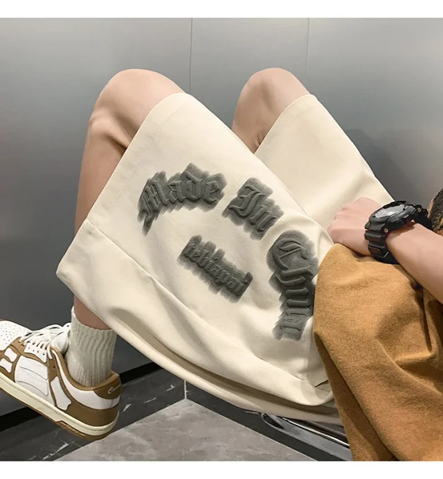 Men's Trendy Summer Ice Silk Shorts Detail