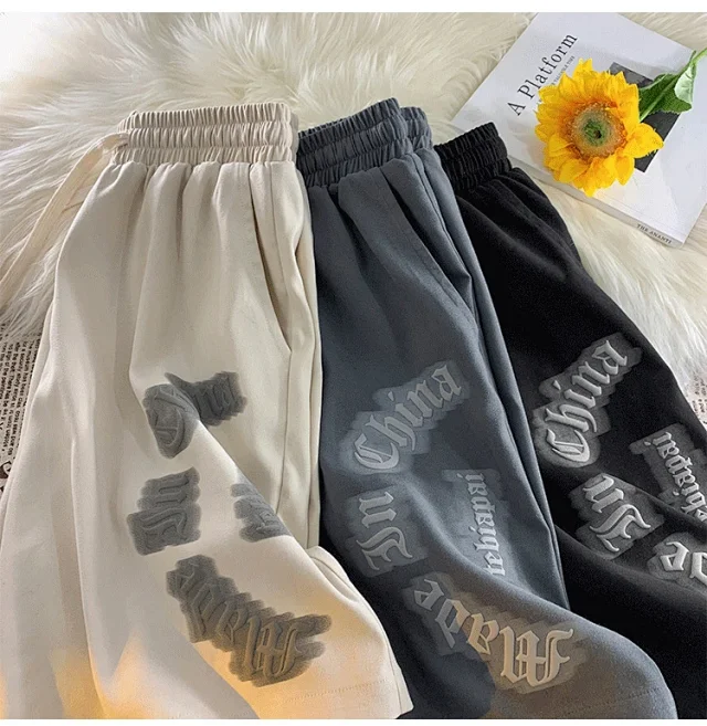 Men's Summer Loose Ice Silk Casual Shorts Detail