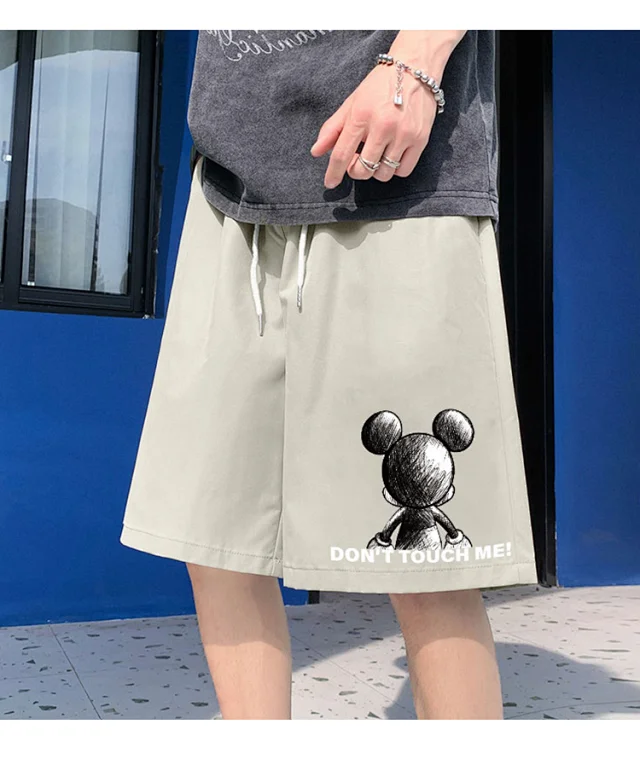 Drawstring Teenage Shorts (Men) Detail