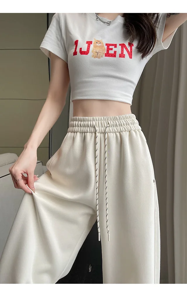 2025 Fall Wide-Leg Pants for Women Detail