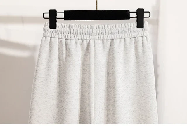 2025 Fall New Women's High - Waist Wide - Leg Sport Pants Detail