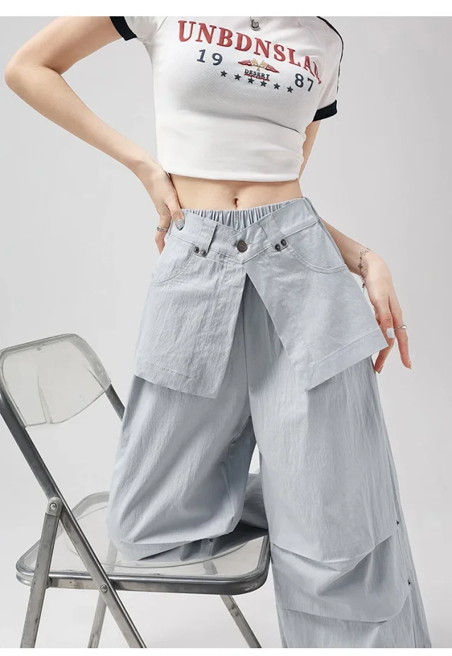 Ice Silk Parachute Pants for Women Detail