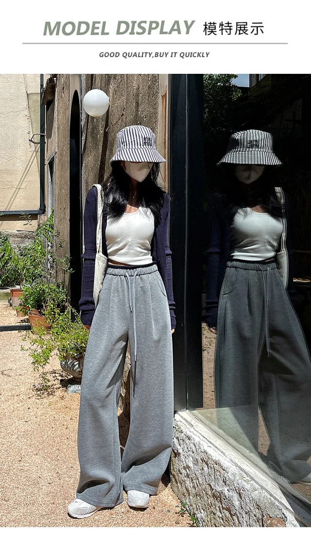 Women's Loose Wide-Leg Pants 2025 Detail