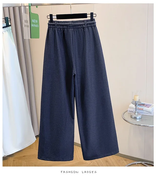 Korean-style Age-defying Wide-leg Casual Pants for Women Detail