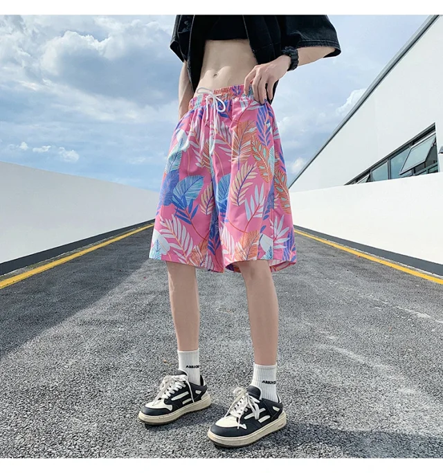 Men's Summer Thin Ice Silk Quick-dry Beach Pants Detail