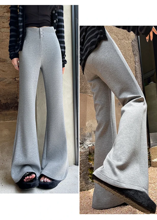 Women's Retro Micro-flare Yoga Trousers Detail