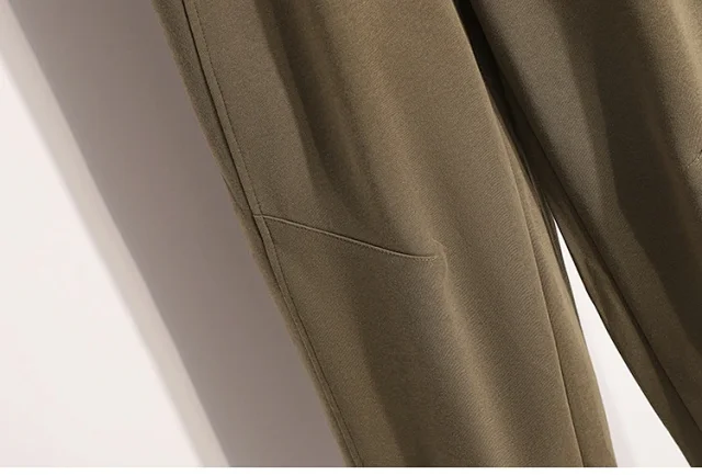 European Style Wide-Leg Sweatpants Detail