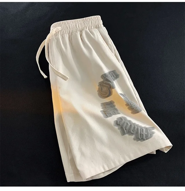 Men's Summer Loose Ice Silk Casual Shorts Detail