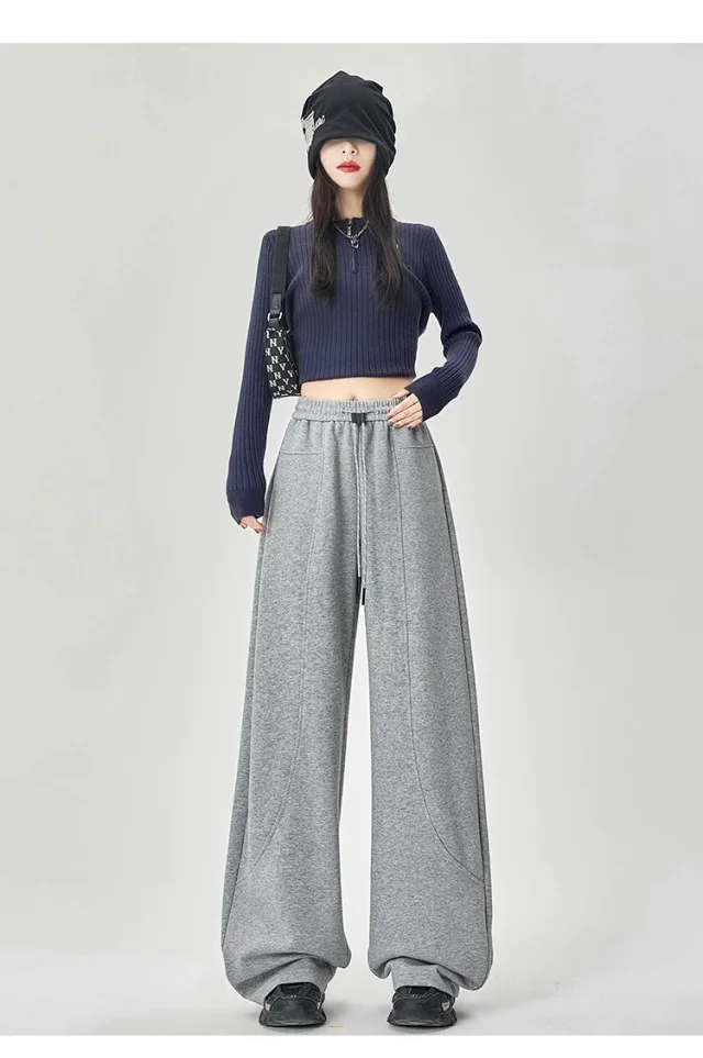 American Sports Multi - Color Banana Wide - Leg Pants Detail