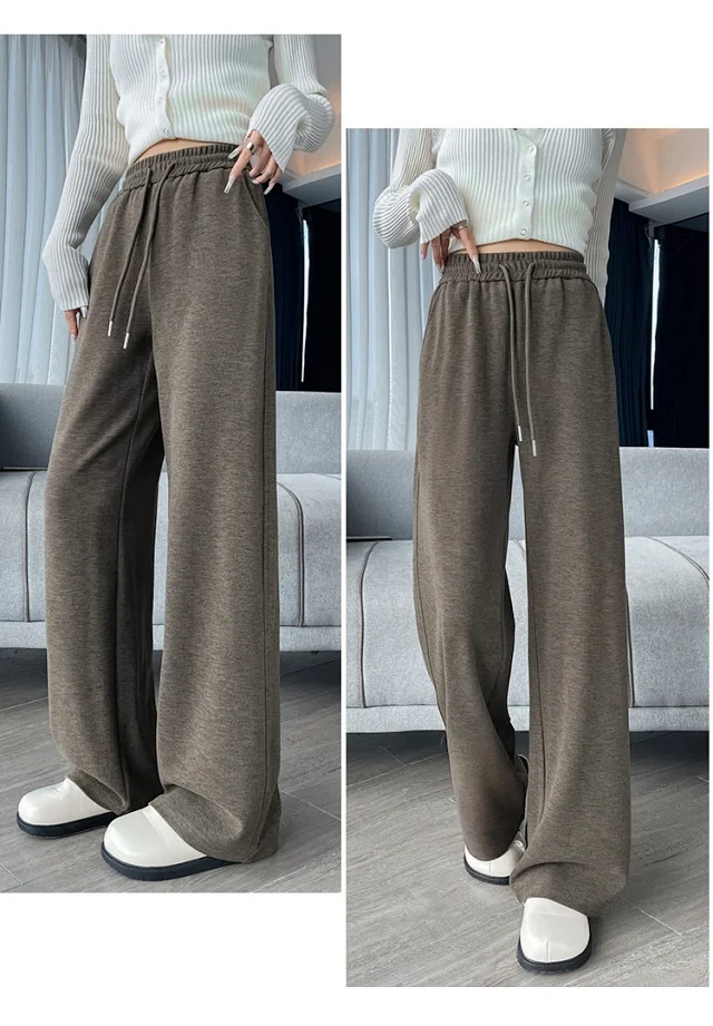 2025 Women's Cashmere Wide-Leg Pants Detail