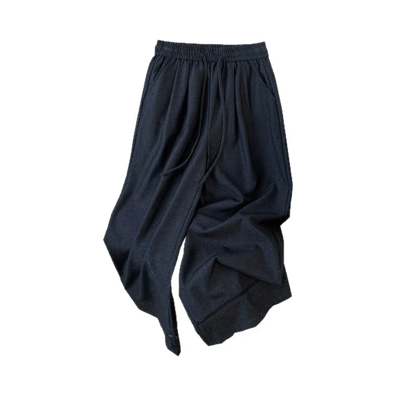 2025 Fall Thickened Tencel Hollow Straight Pants