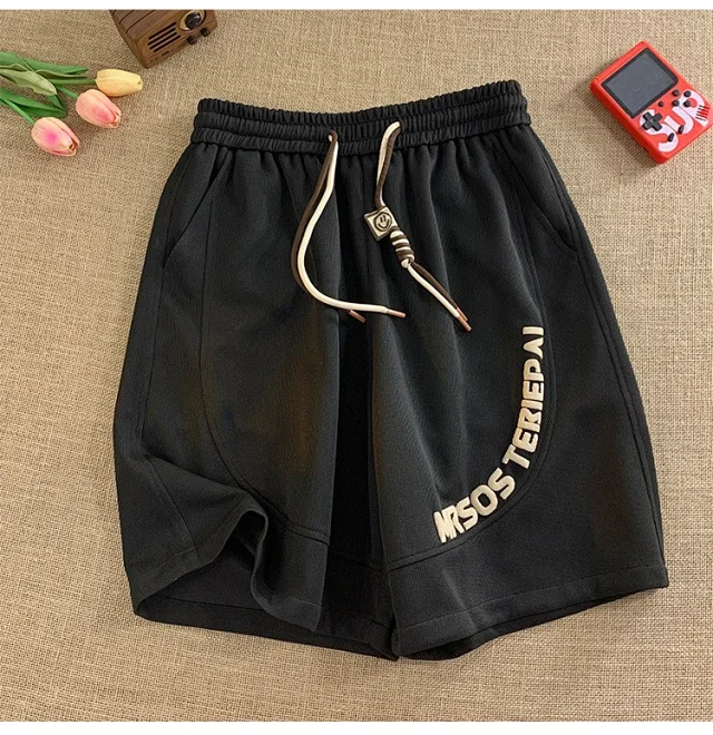 Foam Print Men's Retro Beach Shorts Detail
