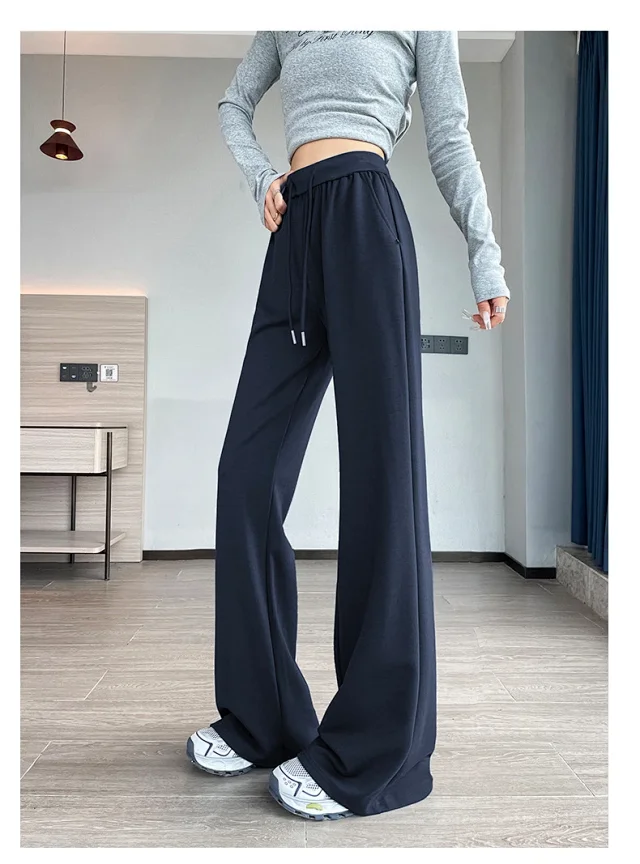 2025 Fall Women's High-Waisted Slimming Micro-Flare Trousers Detail