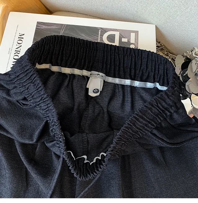 2025 Fall Thickened Tencel Hollow Straight Pants Detail