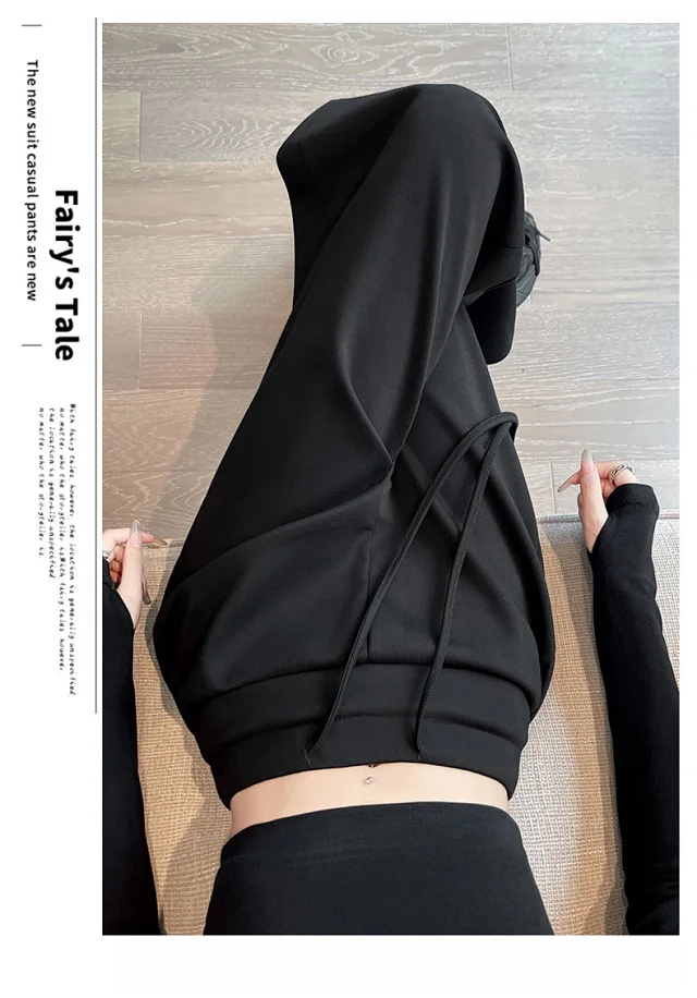 Grey American-style Women's Sweatpants Detail