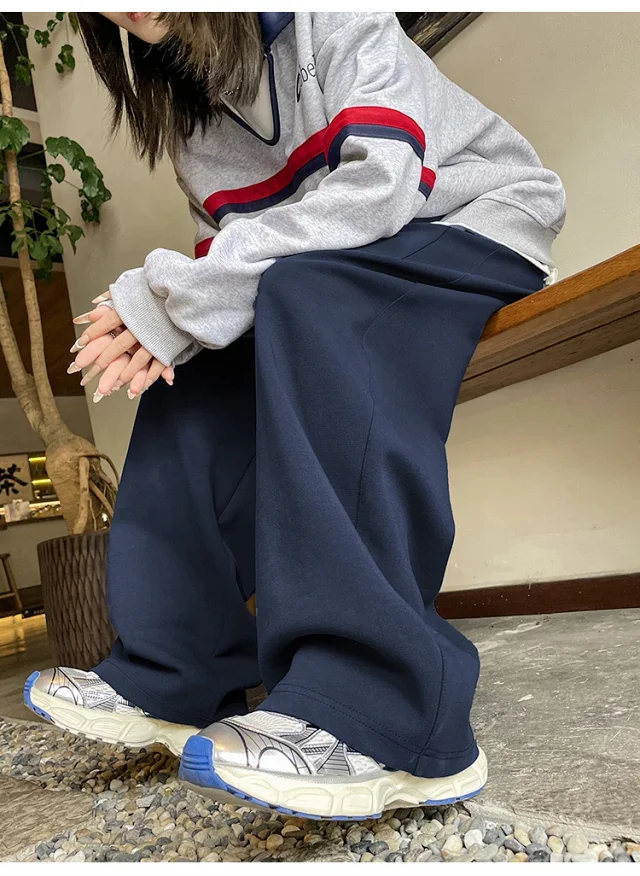 2025 Fall New American Slimming Deconstructed Casual Sweatpants for Women Detail