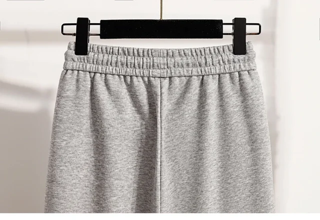2025 Fall New Women's High - Waist Wide - Leg Sport Pants Detail