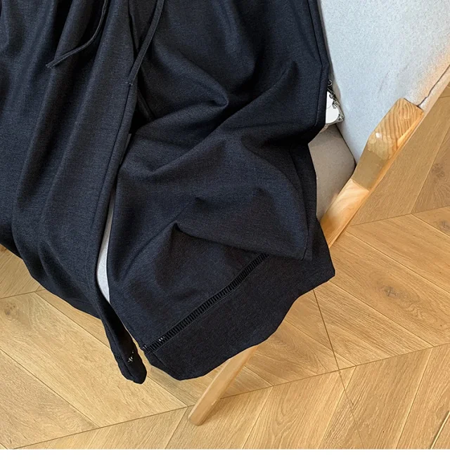 2025 Fall Thickened Tencel Hollow Straight Pants Detail