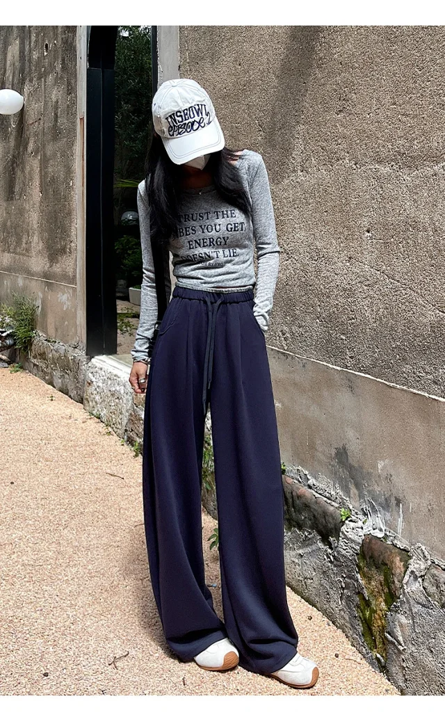 Women's Loose Wide-Leg Pants 2025 Detail