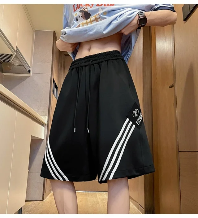 Men's Summer Loose Straight Shorts Detail