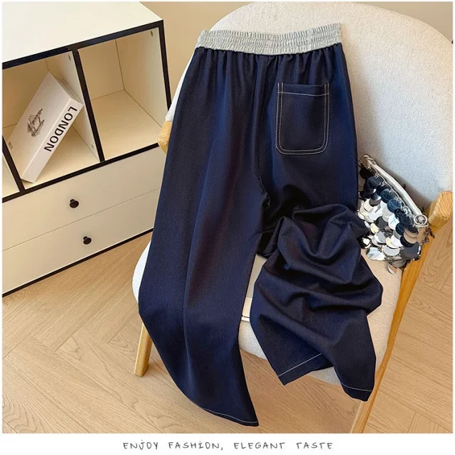 2025 Fall Women's High-End Curved Jeans Detail