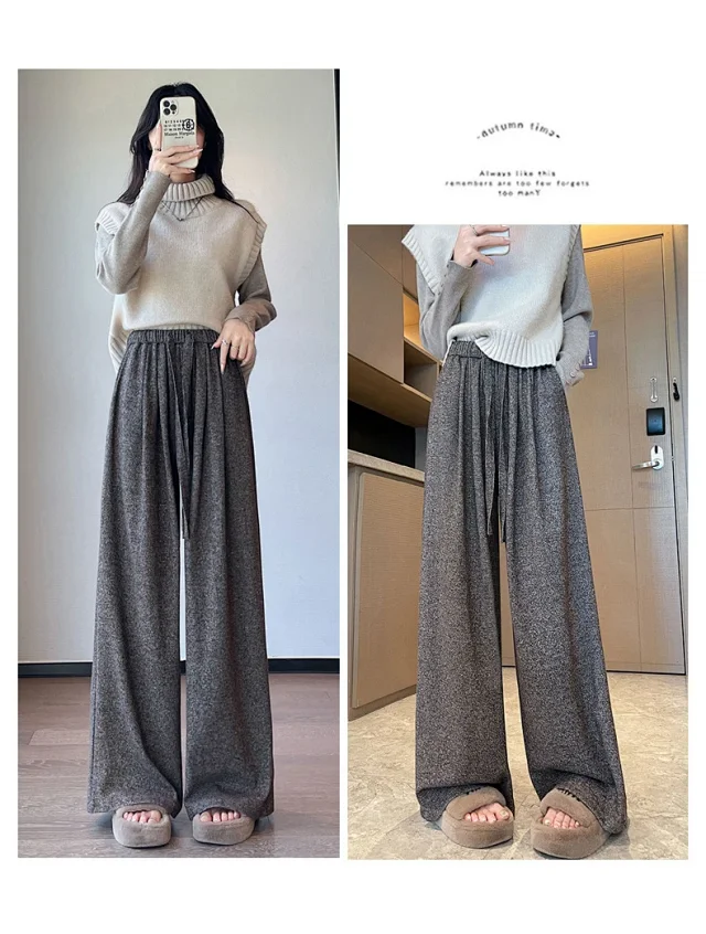 Autumn New Rice Flare Pants Detail