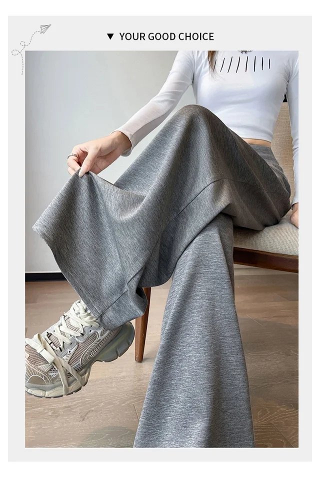 Grey American-style Women's Sweatpants Detail