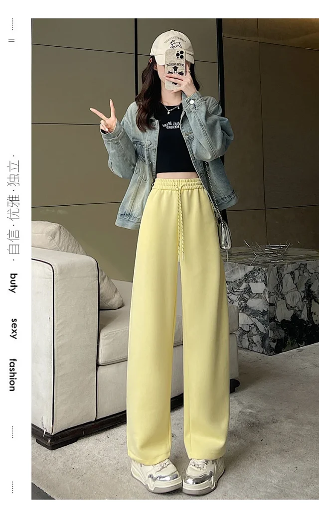 2025 Fall Wide-Leg Pants for Women Detail