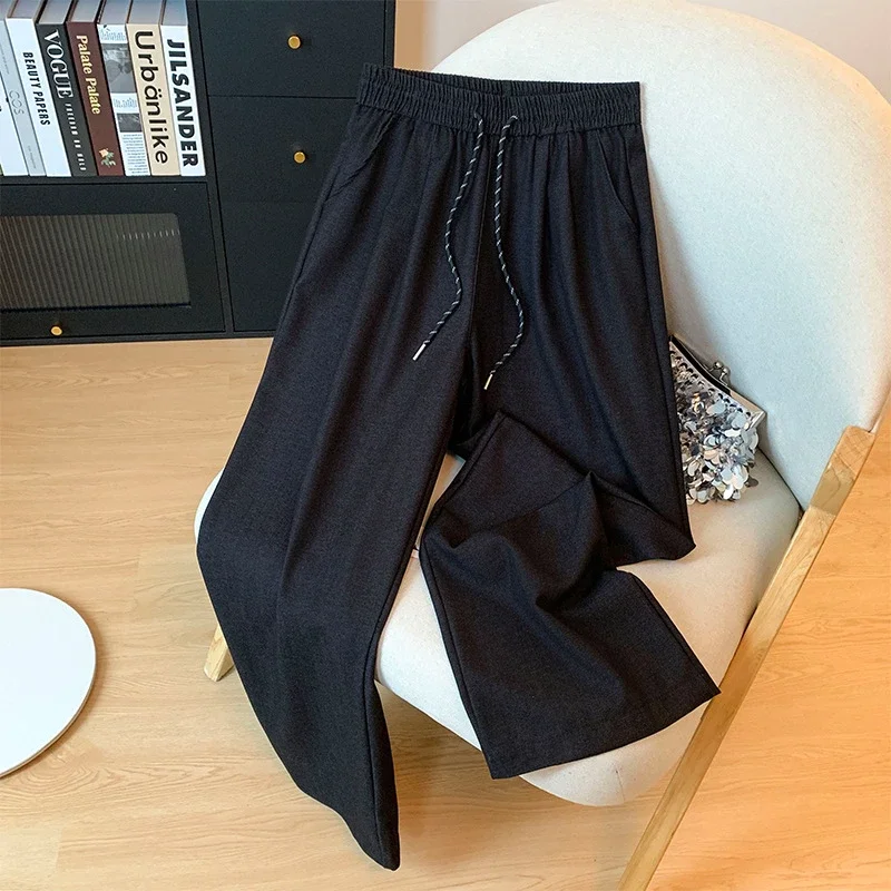2025 Autumn Thickened Tencel Denim Yamamoto Wide - leg Pants