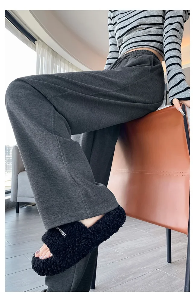 2025 Women's Cashmere Wide-Leg Pants Detail