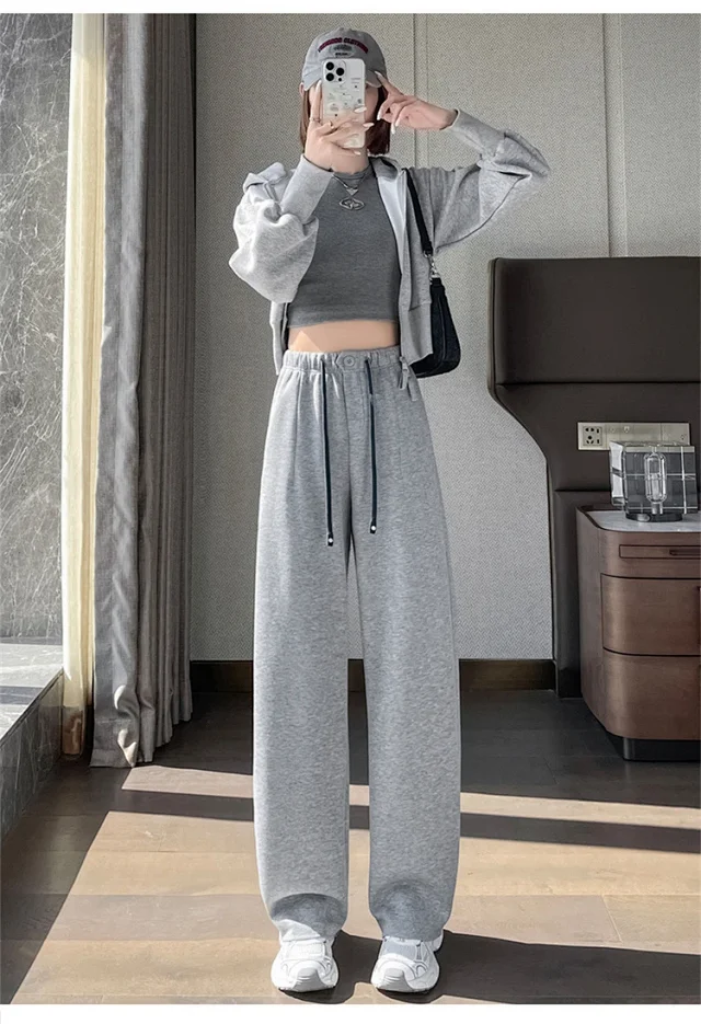 2025 New Drawstring One - Button Saber Pants Detail