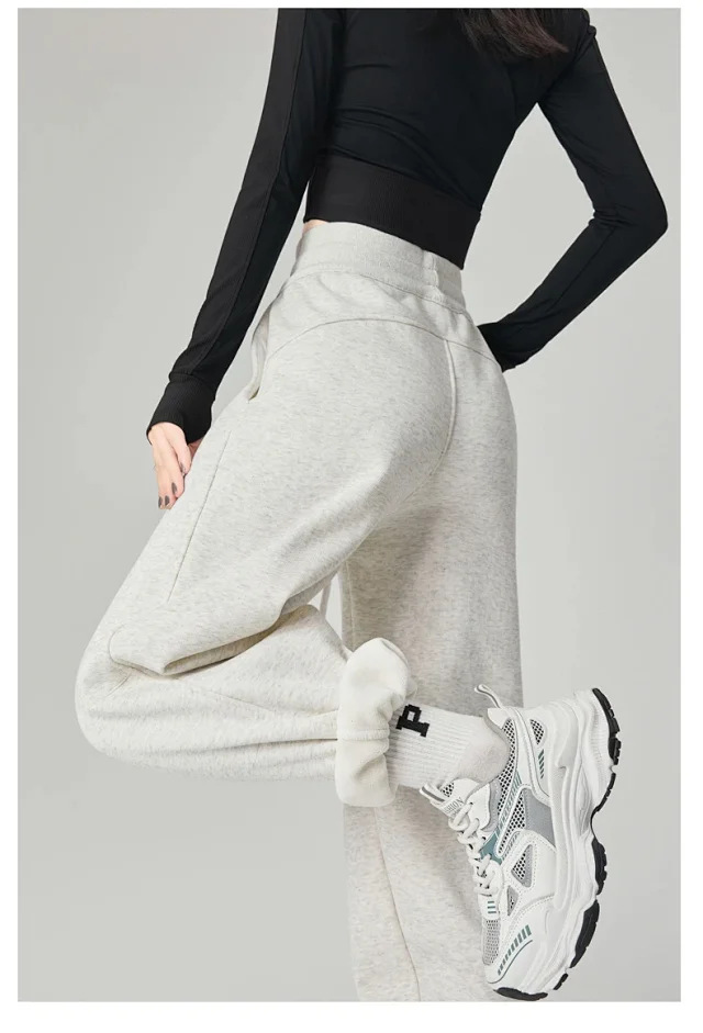 Women's Loose Warm Knit Sweatpants 2025 AW Detail