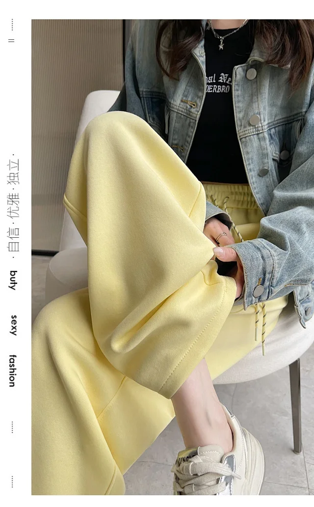 2025 Fall Wide-Leg Pants for Women Detail
